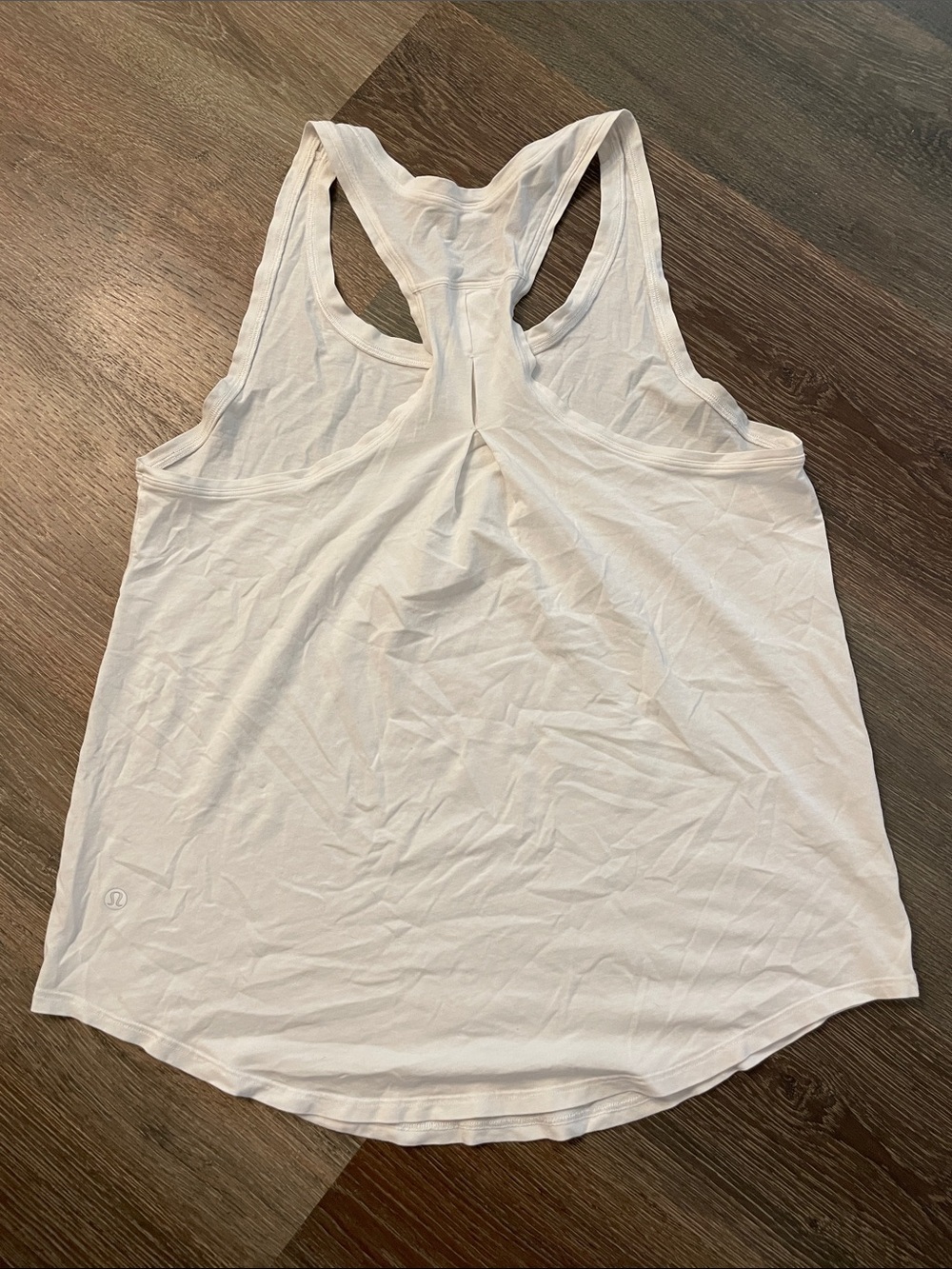 Lululemon White Racerback Tank Top Size 8 - Picture 3 of 3